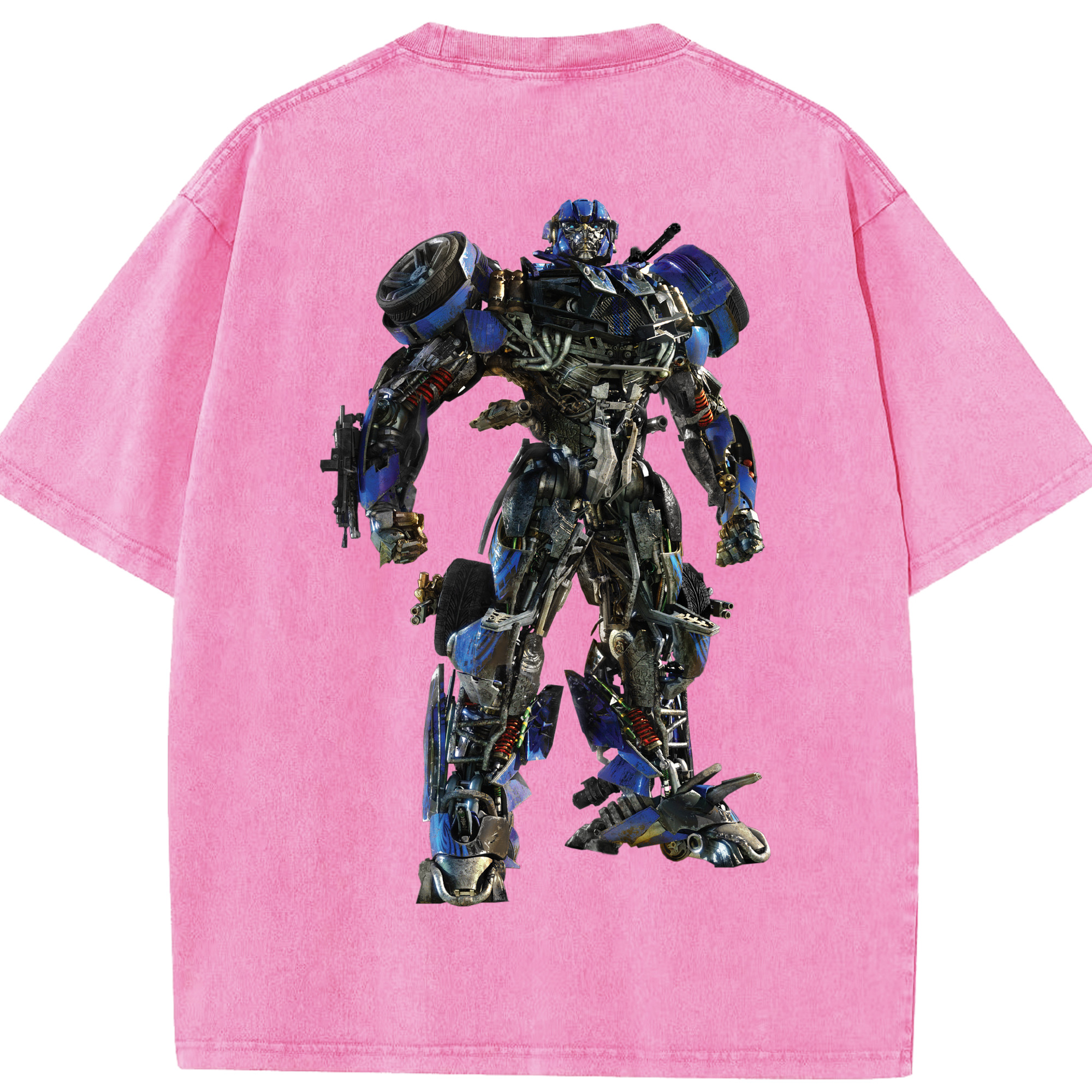 （画像用）  綿100% ヴィンテージ風 半袖Tシャツ（背面プリント）